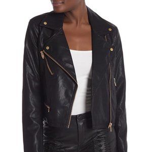 Blank NYC Faux Leather Moto Jacket, XS, Like New